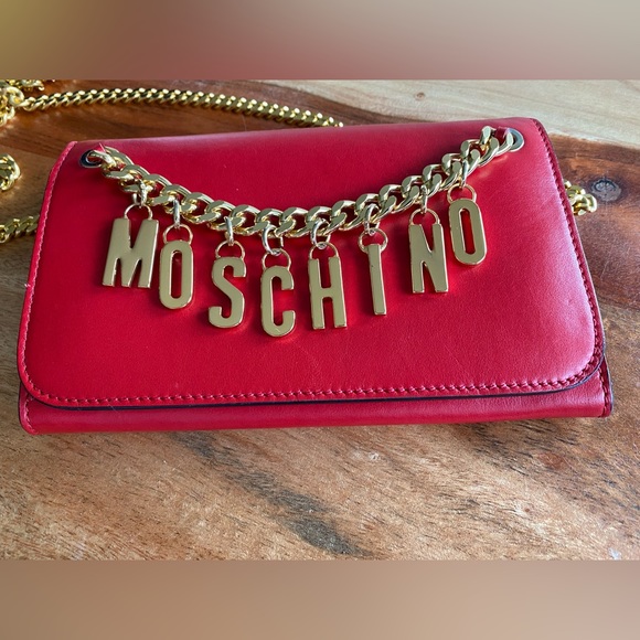 Moschino Handbags - Moschino Logo Chain Clutch, Wallet, Small Bag (limited edition)